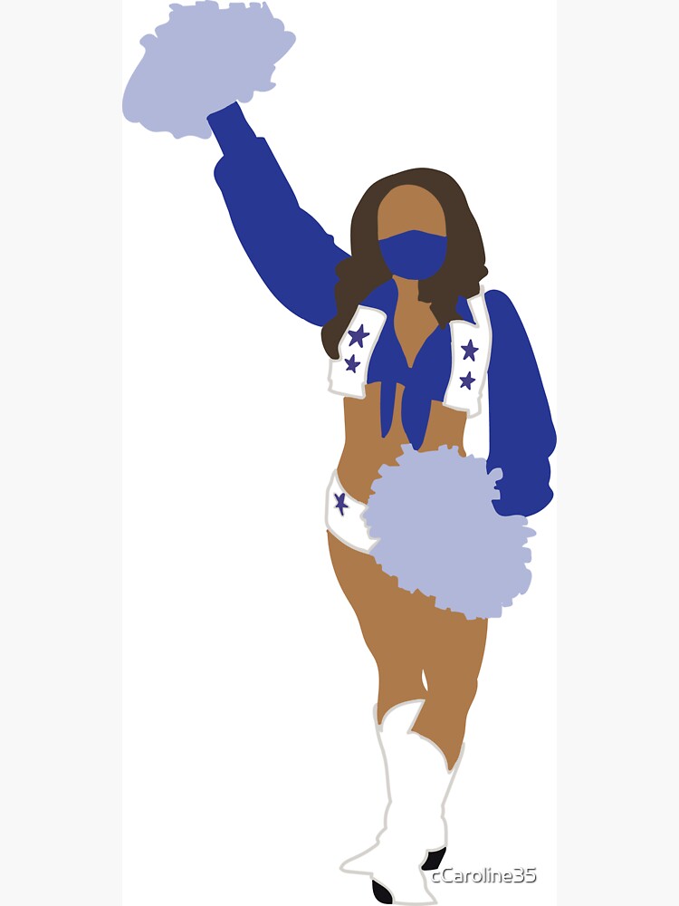 Dallas Cowboys Cheerleader Sticker for Sale by carolineomara