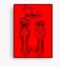 Red Red Red Bottom Heels Canvas Print