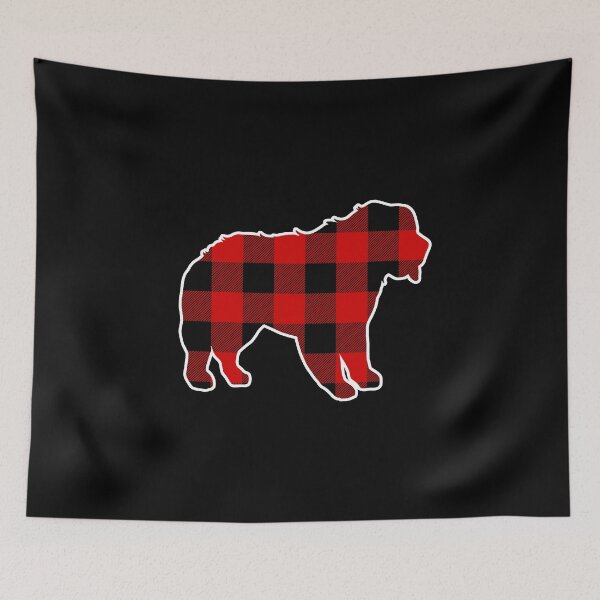 Item preview, Saint Bernard Red Buffalo Checkered Plaid Lumberjack   designed and sold by Guarddogdrive.