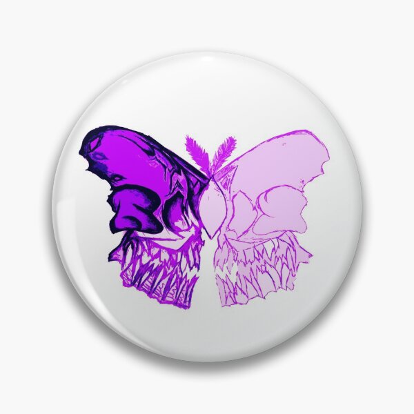 Item preview, Purple Butterfly Skull designed and sold by LadyMayDesigns9.