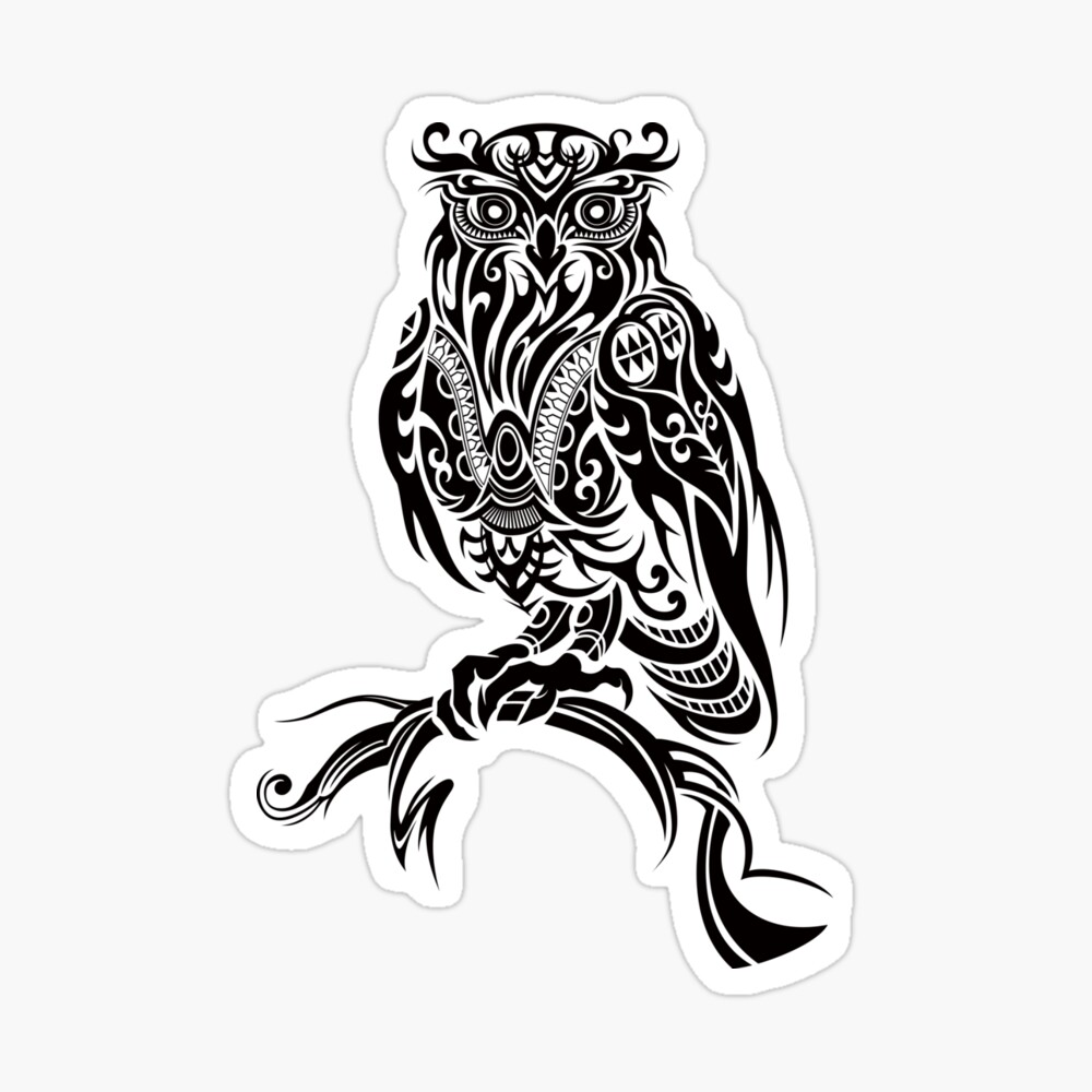 Owl Bird In Tribal Style For Tattoo Or Another Design Royalty Free SVG  Cliparts Vectors And Stock Illustration Image 20916303