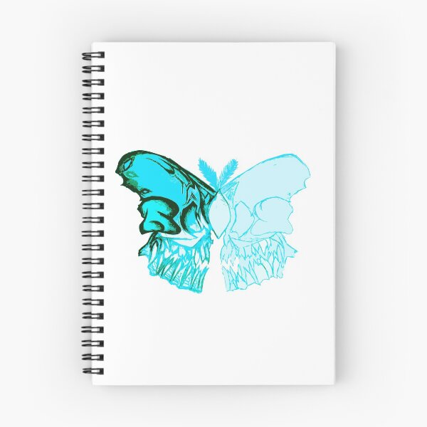 Item preview, Blue Butterfly Skull designed and sold by LadyMayDesigns9.