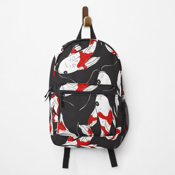 Item preview, Koi fish Japanese carp black white print designed and sold by Milatoo.