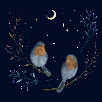 Artwork thumbnail, Birds and Berries by episodicDrawing