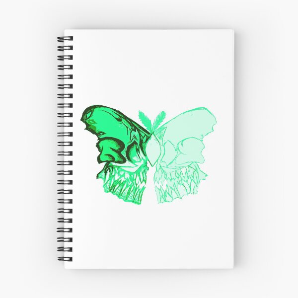 Item preview, Green Butterfly Skull designed and sold by LadyMayDesigns9.