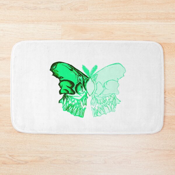 Item preview, Green Butterfly Skull designed and sold by LadyMayDesigns9.