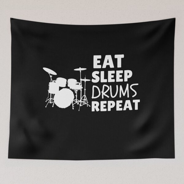 Item preview, Eat Sleep Drums Repeat designed and sold by TeePartyHost.