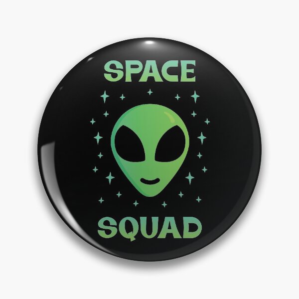 Item preview, Space Squad - Green Alien Face with Stars designed and sold by DoomSalad.