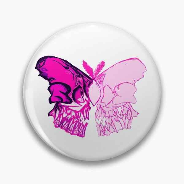 Item preview, Pink Butterfly Skull designed and sold by LadyMayDesigns9.