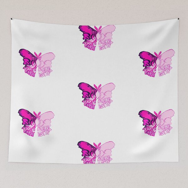 Item preview, Pink Butterfly Skull designed and sold by LadyMayDesigns9.