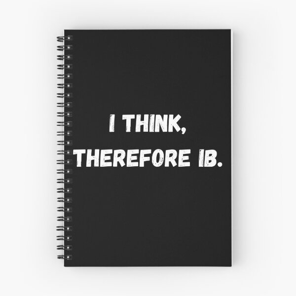 Item preview, I think, therefore IB designed and sold by coffeetea2020.