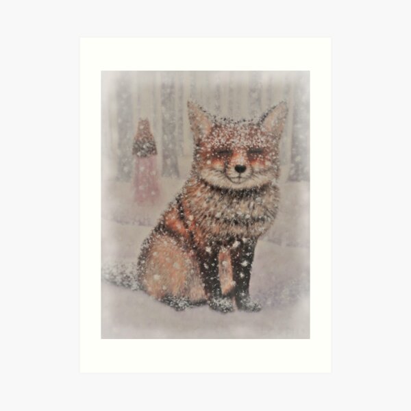 Dressed in Snowy White Art Print