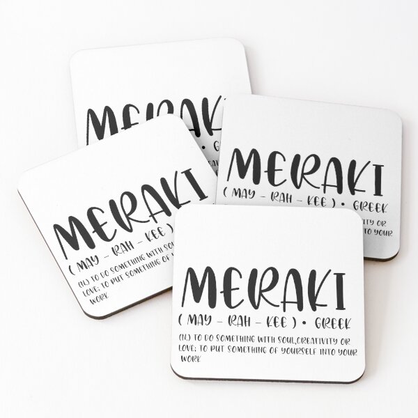 Item preview, m e r a k i - aesthetic word design designed and sold by TiaRochelle.