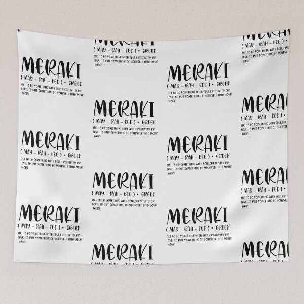 Item preview, m e r a k i - aesthetic word design designed and sold by TiaRochelle.