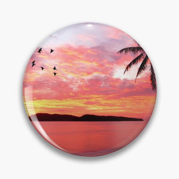 Item preview, Pink Purple and Blue Summer Sunset Beach View designed and sold by CheraeLynn.