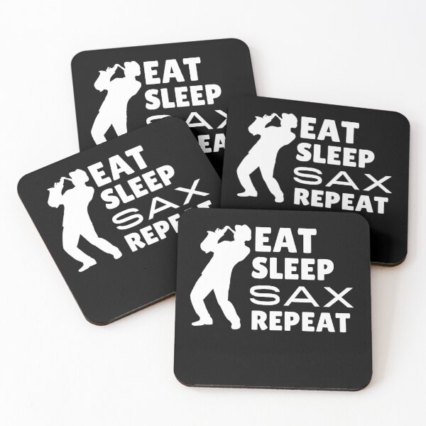 Item preview, Eat Sleep Sax Repeat designed and sold by TeePartyHost.