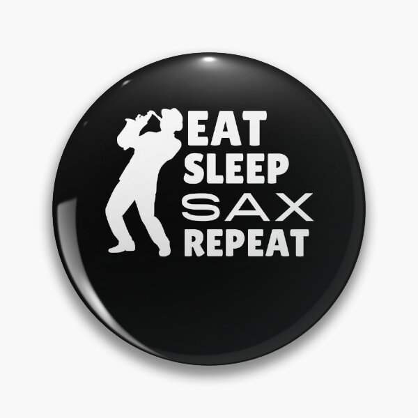 Item preview, Eat Sleep Sax Repeat designed and sold by TeePartyHost.