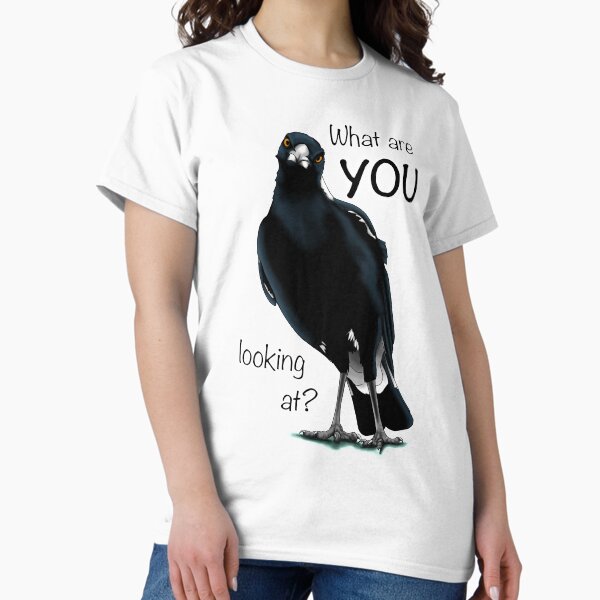 Item preview, Magpie design 'What are you looking at?' designed and sold by Krystalkayart.