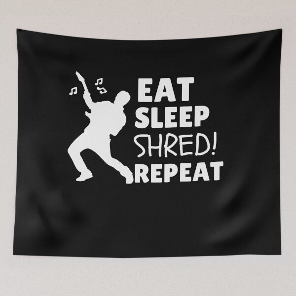 Item preview, Eat Sleep Shred Repeat designed and sold by TeePartyHost.