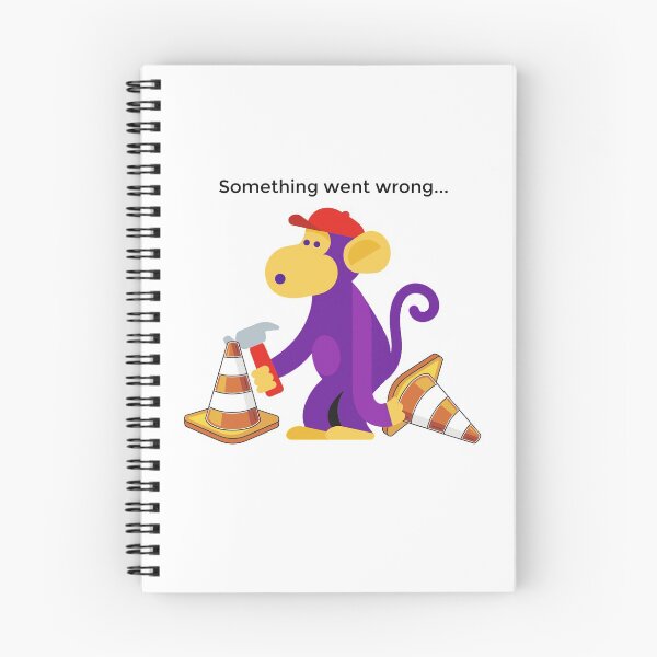 Item preview, Something Went Wrong Purple Error Monkey designed and sold by yeknow.
