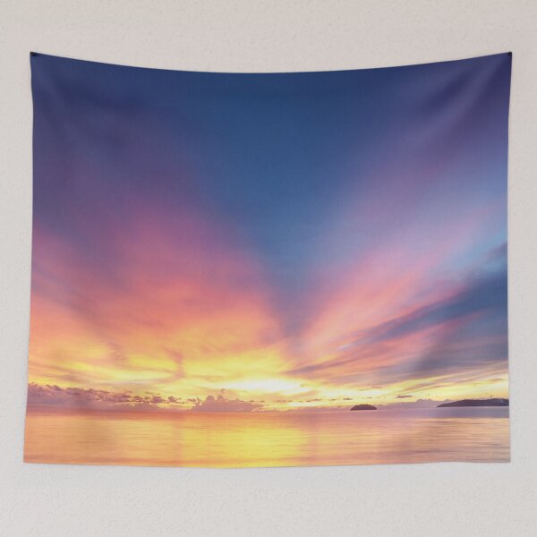 Item preview, Pink Purple and Blue Summer Sunset Sky View designed and sold by CheraeLynn.