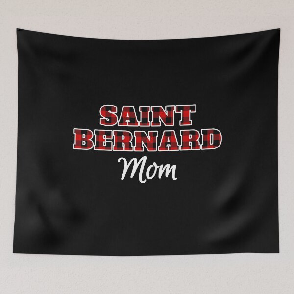 Item preview, Saint Bernard Mom Buffalo Checkered Lumberjack Red Plaid   designed and sold by Guarddogdrive.