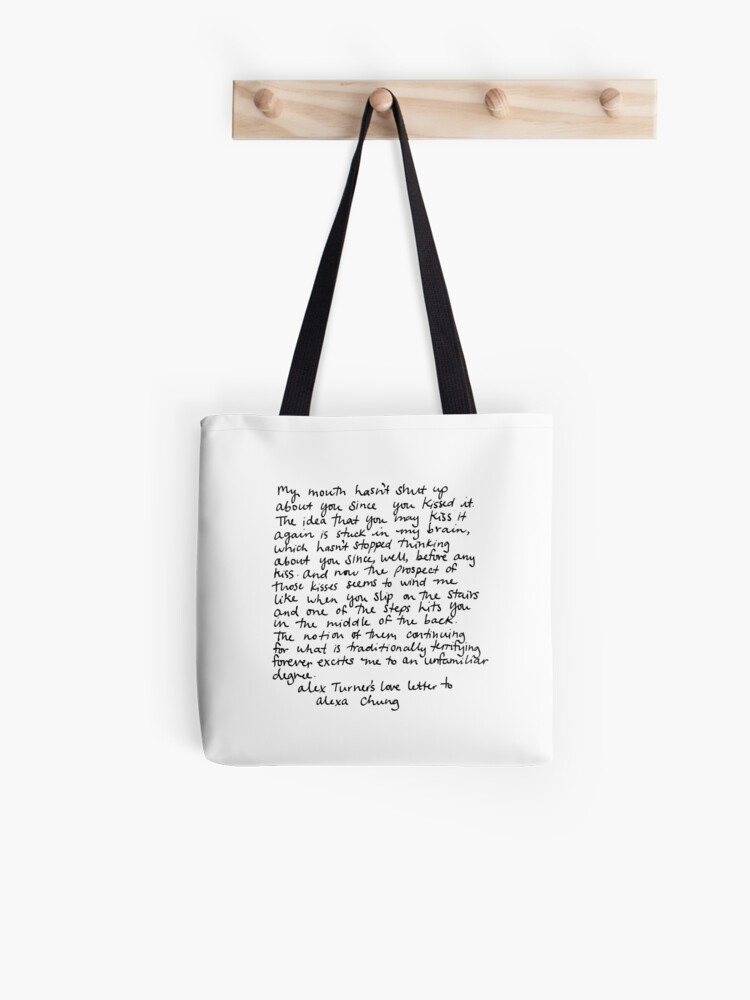 Object Handwriting Print Tote Bag by Saint Laurent x Nick Turner