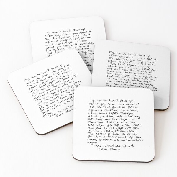 Item preview, Alex Turner’s Love Letter To Alexa Chung designed and sold by RikkasRiginals.