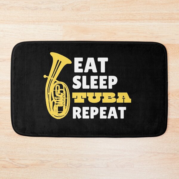 Artikelvorschau, Eat Sleep Tuba Repeat entworfen und verkauft von TeePartyHost.