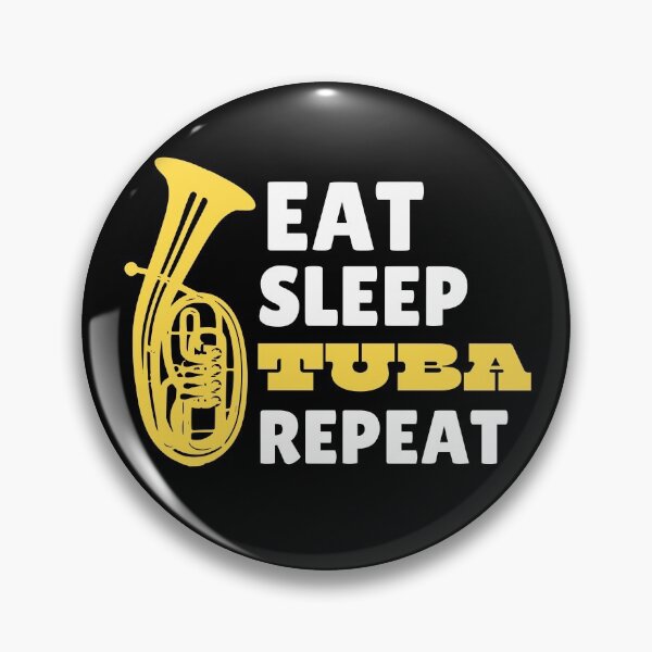 Item preview, Eat Sleep Tuba Repeat designed and sold by TeePartyHost.