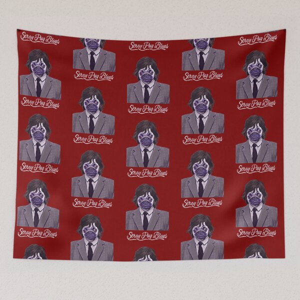 Item preview, Stray Pug Blues, a Rolling Pugs production.  designed and sold by Scott C. L. Hollingsworth.
