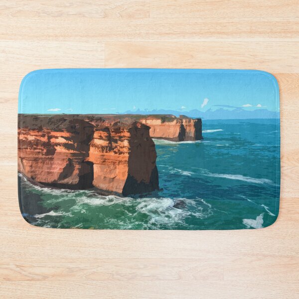 Item preview, Great Ocean Road Melbourne Australia Vintage Travel Art designed and sold by BleeArtwork.