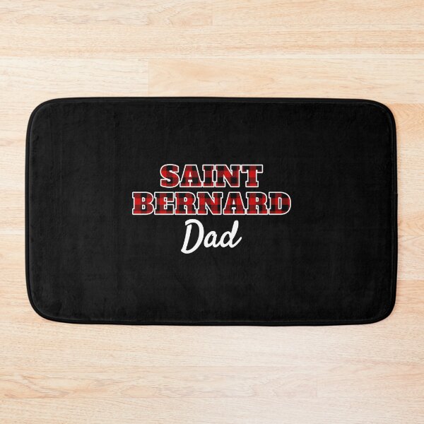 Item preview, Saint Bernard Dad Buffalo Checkered Lumberjack Red Plaid   designed and sold by Guarddogdrive.