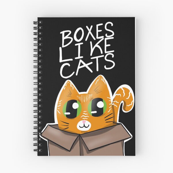 Item preview, Boxes like cats - funny cat design -white  designed and sold by JulesGraphics.