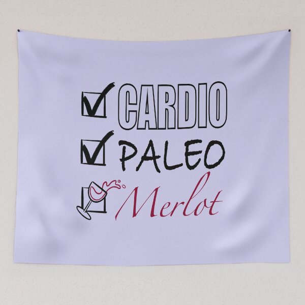 Item preview, Cardio Paleo Merlot Black and Red designed and sold by Sufferingsoup.