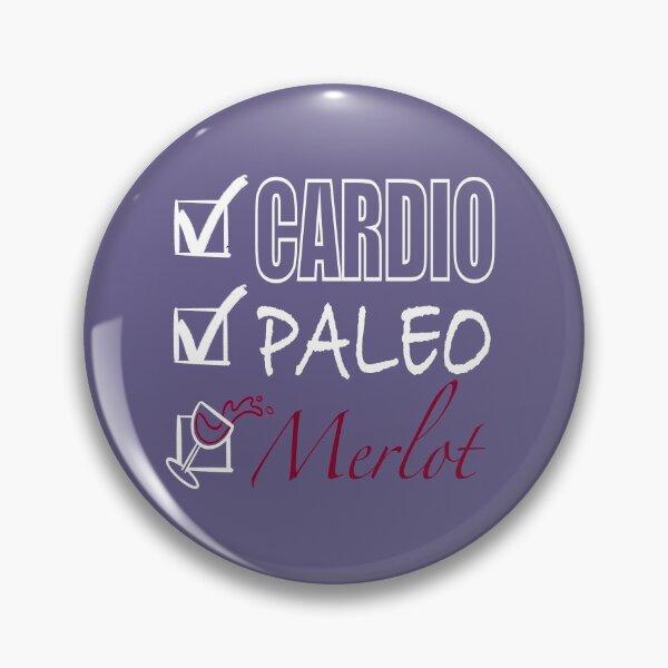 Item preview, Cardio Paleo Merlot White and Red designed and sold by Sufferingsoup.