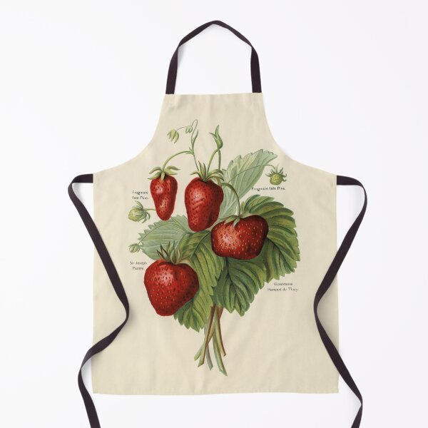 Item preview, vintage strawberries illustration designed and sold by earlgreylatte.