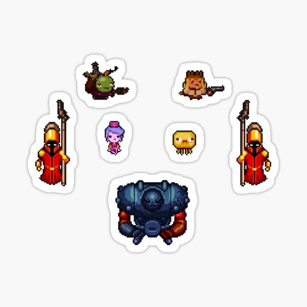 Enter The Gungeon Gungeoneers Gunslinger Sticker For Sale By Cookiestyle Redbubble