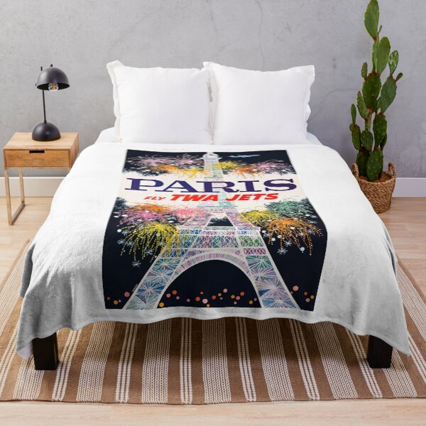 Item preview, 1962 PARIS Fly TWA Jets Poster designed and sold by retrographics.