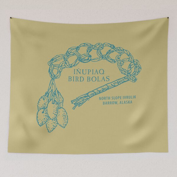 Item preview, Inupiaq Bird Bolas Archaeological Artifact Illustration designed and sold by Duncan Bullock.