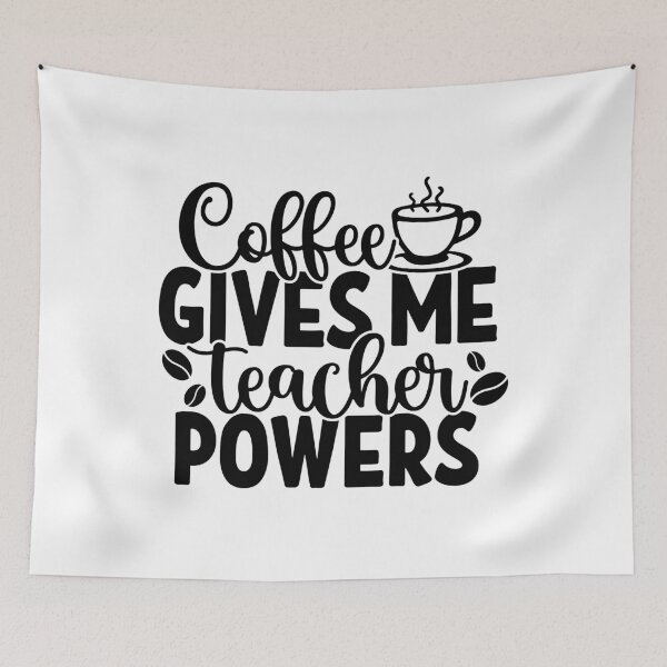 Item preview, Coffee Gives Me Teacher Powers designed and sold by Mo-2000.