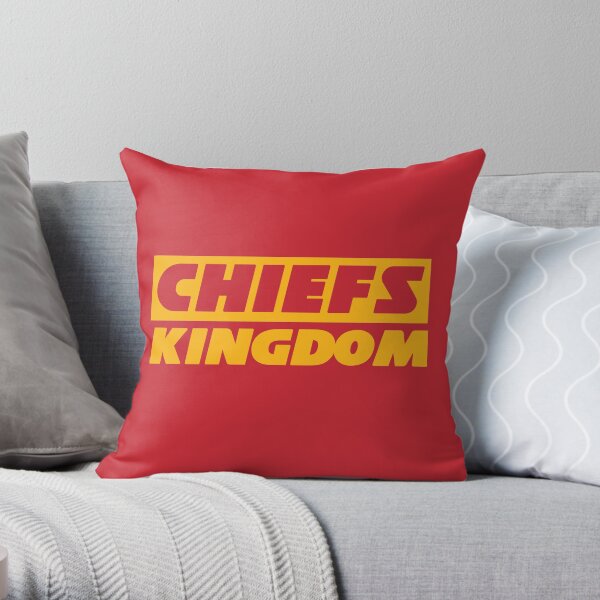 Red & Yellow Chiefs Kingdom Throw Pillow
