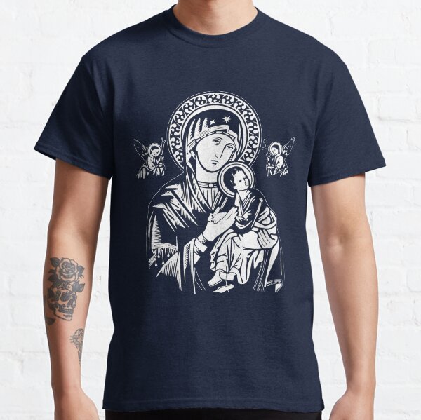 Vista previa del artículo con la obra «Nuestra Señora del Perpetuo Socorro (en azul marino)», diseñado y vendido por neteor.