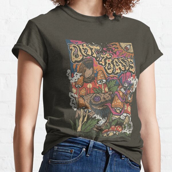 DMT Toads - Psychedelic Trippy Rave Art, Magic Mushrooms, LSD, Mckenna, Rogan Classic T-Shirt