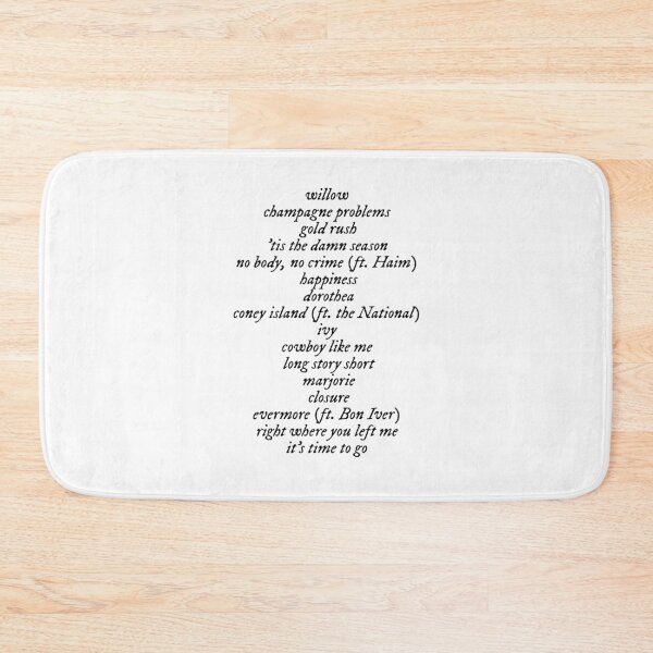 Item preview, evermore tracklist  designed and sold by kristi designs.