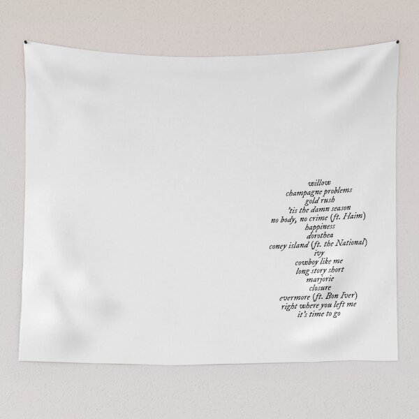 Item preview, evermore tracklist  designed and sold by kristi designs.