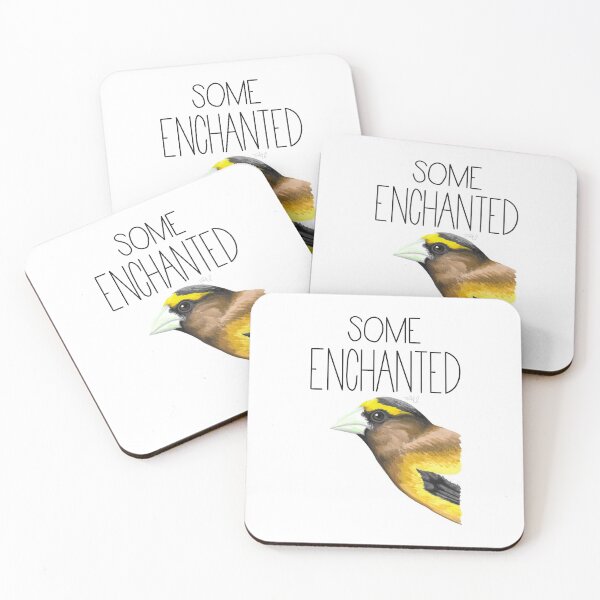 Item preview, Some Enchanted Evening Grosbeak designed and sold by LauraWolfArtist.