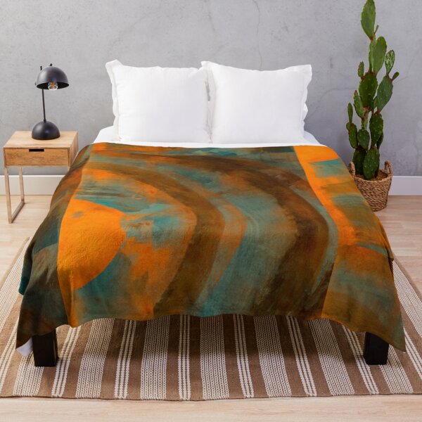 Jaded rust. Throw Blanket