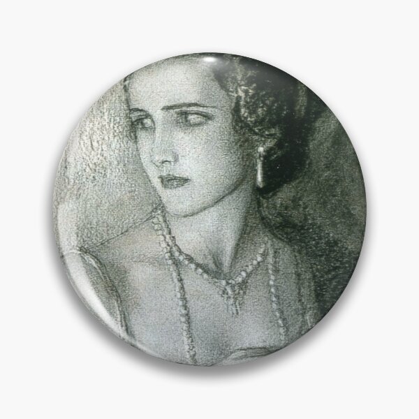 Item preview, Charcoal Sketch Beauty and Pearls on Canvas designed and sold by ExpressingSelf.