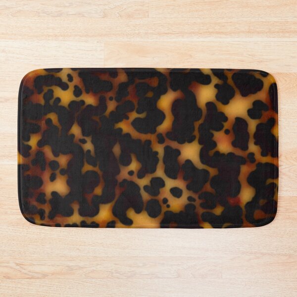 tortoiseshell tortoise shell Bath Mat